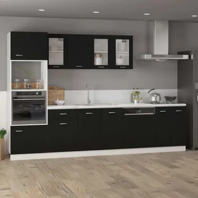 Produktbild von "SALE 2026"Küchenschränke - Schwarz Schubunterschrank Lyon Schwarz 50x46x81,5cm Holzwerkstoff Stabli Möbel1287585