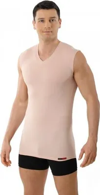 Produktbild von ALBERT KREUZ Herren-Unterhemd, Unterzieh-Shirt ohne Arm, Haut-Nude, Hamburg, 04/S