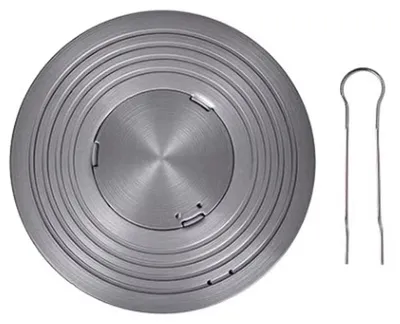 Wärmeverteilerplatte 26 cm, eloxiertes Aluminium, für Gasherde