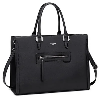 Imagen del producto de David Jones - Bolso de negocios para mujer - Gran bolso de asa en cuero sintético - Ideal para el trabajo
