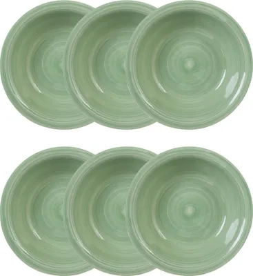 Produktbild von HOMLA 6er-Set tiefer Teller OBLAN Pistazie 21 cm