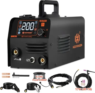 Image de Machine de soudage, 200A de puissance maximale, fonctionnalité 3 en 1 MIG/TIG/MMA, Avec 17V