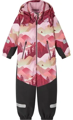 Image de Combinaison de ski Reima pour enfant, modèle Reimatec, couleur rose, taille 110 cm