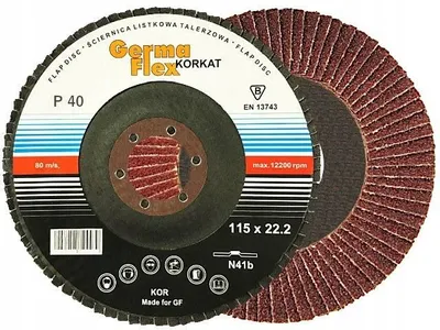 Produktbild von GermaFlex KORKAT Lamellenschleifscheiben 115mm P40