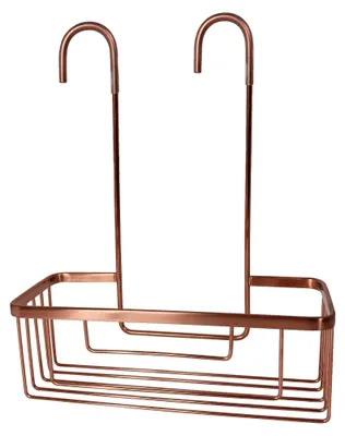Produktbild von Gedy OTTAVIANO Duschkorb zum Aufhängen, Duschregal, Edelstahl, Roségold, 30 x 12