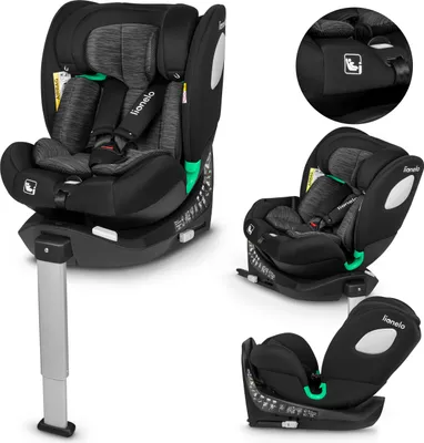 Produktbild von Dětská autosedačka Lionelo Braam I-Size otočná o 360° pro děti 0-36 kg, podpůrná základna ISOFIX+, instalace po i proti směru jízdy