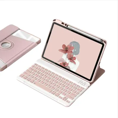 Obrázok produktu pre INF Ružové 360° otočné Bluetooth puzdro s klávesnicou pre Xiaomi Pad 7/7 Pro