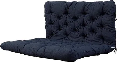Zdjęcie produktu dla Zestaw poduszek na paletę – wraz z poszewkami – ciemnoszary – 120 x 80 cm – 120 x 60 cm
