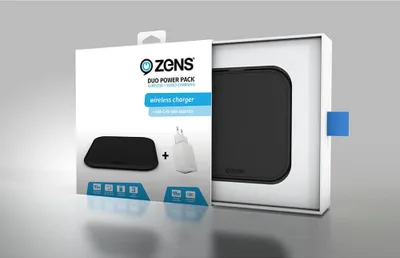 Zdjęcie produktu dla ZENS ZESC12BPD/00, Wewnętrzna, Prąd przemienny, USB, Bezprzewodowe ładowanie, 1,5 m, Czarny