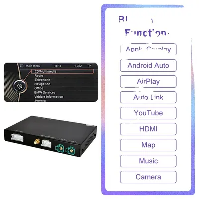 Produktbild von Drahtloses CarPlay, Android Auto, USB-Wiedergabe, CIC-System schwarz