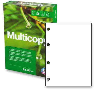 Produktbild von Multicopy - Kopierpapier Multicopy A4 80GR 4GAATS Weiß | Pak ein 500 Blatt | 5 Stücke