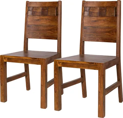 Produktbild von home24 Esszimmerstuhl - 2er-Set - Akazie Massiv
