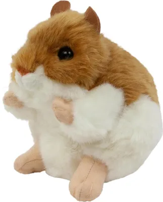 Produktbild von Kuscheltier Goldhamster 13 cm sitzend braun-weiß