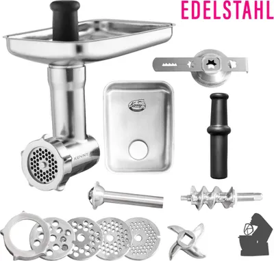 Produktbild von Edelstahl-Feischwolf für Kenwood Küchenmaschinen