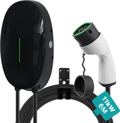 Obrázok produktu pre Elektrická nabíjacía stanica 11 kW, výkonná nabíjačka s 6-metrovým káblom pre automobily a hybridné vozidlá