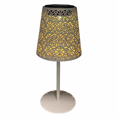 Produktbild von Coen Bakker Tischleuchte sand Solar Metall warmweiß 12x28cm Sensor Tischdeko Außen