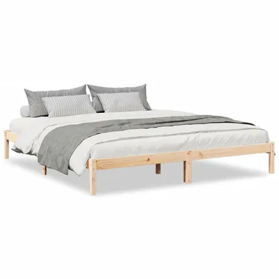 Produktbild von vidaXL Massivholzbett Extra Lang ohne Matratze 180x220 Kiefernholz