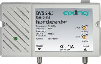 Image de Axing BVS 2-65 Amplificateur de raccordement domestique 25dB canal de retour
