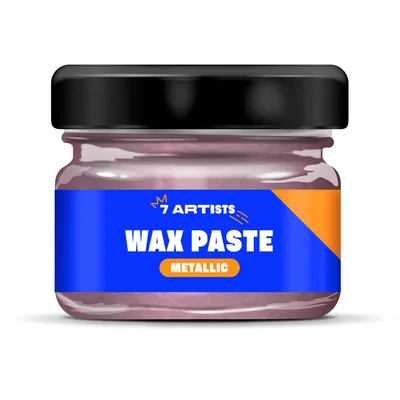 Produktbild von 7 Artists Metallic Wax Paste Rose Gold 20 ml – Premium Metallic Wachs für Deko, Möbel, Holz, Ton & Mixed Media, Vergoldungswachs für Kreative Akzente