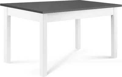 Obrázek produktu pro Konsimo jídelní stůl jídelní stůl kuchyňský stůl obdélníkový "CENARE", bílý, bukové dřevo/laminát, moderní, 160-200x78x90 cm