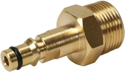 Zdjęcie produktu dla Zestaw akcesoriów do myjki wysokociśnieniowej: złączka mosiężna M22 14 mm – szybkozłącze – łatwe czyszczenie i podłączanie