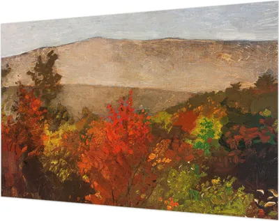 Produktbild von Wandtapete - Dekorative Tapete für Wohnzimmer- Tapetenfolie für Wanddekoration - 104x70 cm - Herbstpanorama