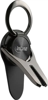 Produktbild von InLine Smartphone 3in1 Smartclip, schwarz, Handy/Smartphone, Aktive Halterung, Auto, Schwarz