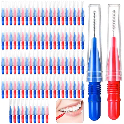 Produktbild von 100 Stück Interdentalbürsten zur Zahnreinigung