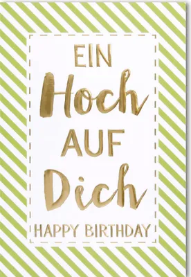 Produktbild von Geburtstag - Glückwunschkarte im Format 11,5 x 17 cm mit Umschlag
