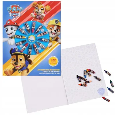 Produktbild von Paw Patrol Notizbuch +  12 Mini-Buntstifte