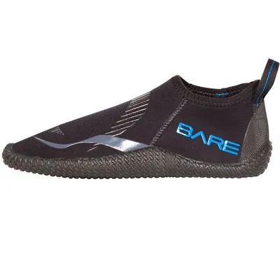 Produktbild von Uni Neopren Wasserschuh mit 3mm Sohle, perforierten Seiten und Fesselkordel, Größe EU 47-48