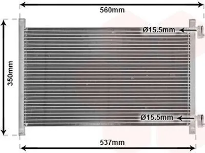 Produktbild von VAN WEZEL 17005214 Kondensator Klimaanlage Klimakondensator für FIAT PUNTO (188)