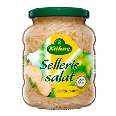 Obrázek produktu pro Celerový salát Kühne sladké a pikantní chuti připravený ke konzumaci 370ml