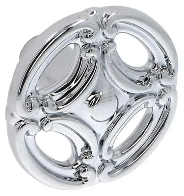 Produktbild von Knopf für Möbel, aus Zamak, Durchmesser 36 mm, poliertes Chrom