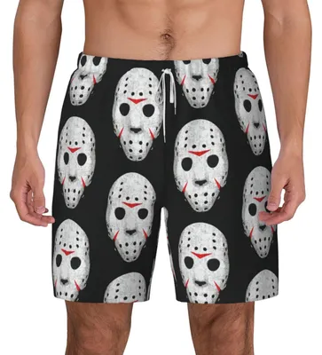 Productafbeelding van Heren Zwemshorts met Horrorprint voor Zomer