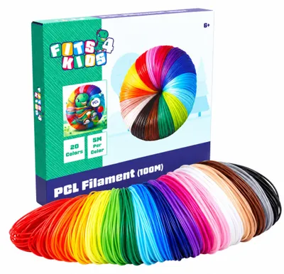 PCL Filament für 3D-Stifte, 1,75 mm, 20 Farben, 100 m