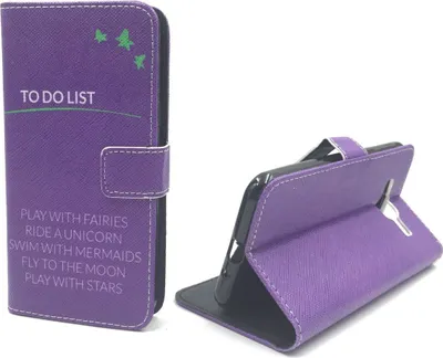 Produktbild von Handyhülle Tasche für Handy Samsung Galaxy J3 TO DO LIST Lila