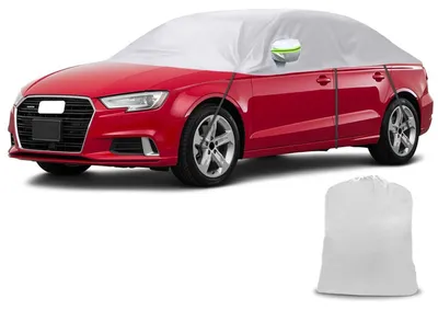 Immagine prodotto di Copertura impermeabile per auto, adatta per Audi A3/S3 Cabriolet dal 2008 al 2012, colore argento, tipo "mezza copertura", adatta a tutte le condizioni atmosferiche, con protezione UV