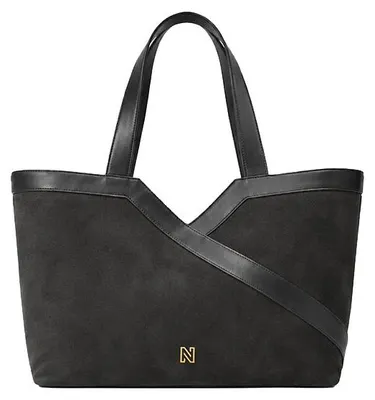 Produktbild von Nikkie Alvin Shopper-Tasche aus Wildleder, schwarz