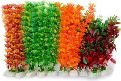 Produktbild von 10x Aquarium Wasserpflanzen Set Aquarien Künstliche Pflanze Sparset Kunstpflanze