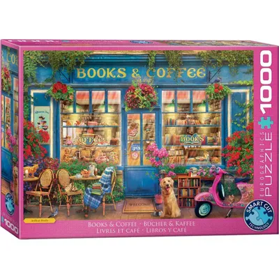 Immagine prodotto di Eurographics Puzzle Bücher und Kaffee, Smart Cut, 1000 Teile, 68 x 48 cm, 6000-5869