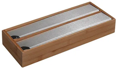 Obrázek produktu pro KESPER Kuchyňský Zásobník Na Fólie 35 X 13 X 55 cm Tmavý Bambus 59044