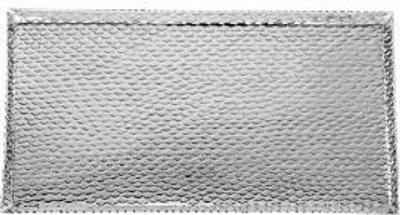 Produktbild von Tablett rechteckig, HalbmonDurchmesser Groß 38,0 X 20,0 cm Aluminium vernickelt