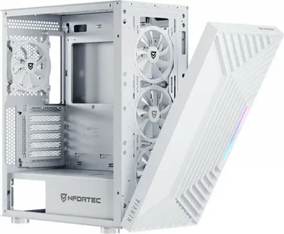 Obrázok produktu pre ATX Semi-Tower puzdro Nfortec NF-CS-NERVIA-W White