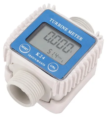 Zdjęcie produktu dla Elektroniczny, cyfrowy wskaźnik przepływu, LCD, profesjonalny, do pomiaru przepływu oleju napędowego, benzyny, oleju i metanolu