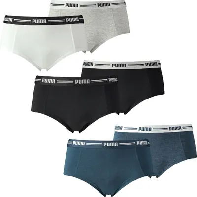 Produktbild von PUMA Iconic Mini Shorts 2er Pack Women schwarz/weiß 603033001-200 - S
