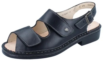 Produktbild von FINN COMFORT Tahiti Damen Sandale schwarz Glattleder - Größe: UK 9