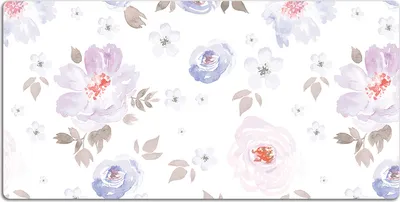 Produktbild von Schreibtischmatte Tischunterlage 120x60 cm Mauspad - Pastellblumen