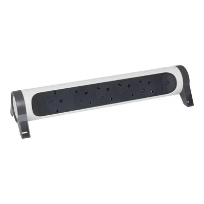 Immagine prodotto di Legrand Multipresa girevole a 5 prese, senza cavo, bianco-nero 694546