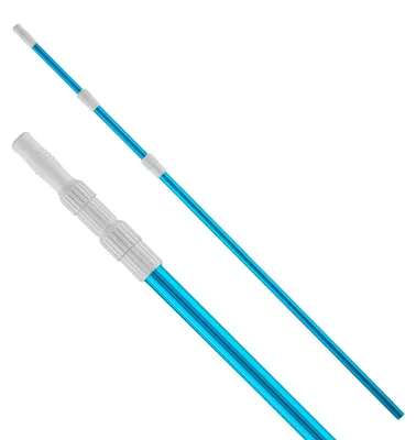 Produktbild von Wiltec Teleskopstange zur Poolreinigung ausfahrbar 120-360 cm Teleskopstiel passend für Bodenbürsten & Kescher